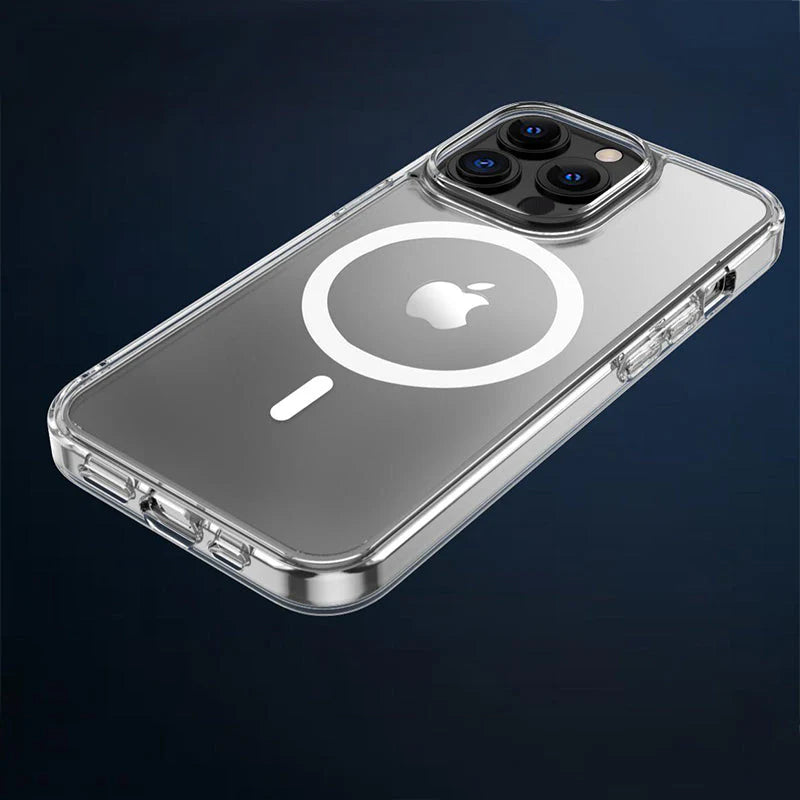 Phonix Case For iPhone 15 Pro Clear Rock Shockproof Case Compatible with MagSafe