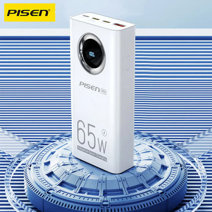 Pisen-PRO Digital Display Power Bank PD65-3 30000mAh (65W) (LS-DY100/ White)