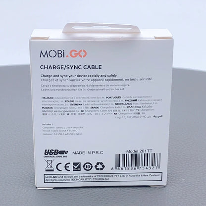 Fast Charging Mobigo 1m 60W PD Type-C To Type-C Cable