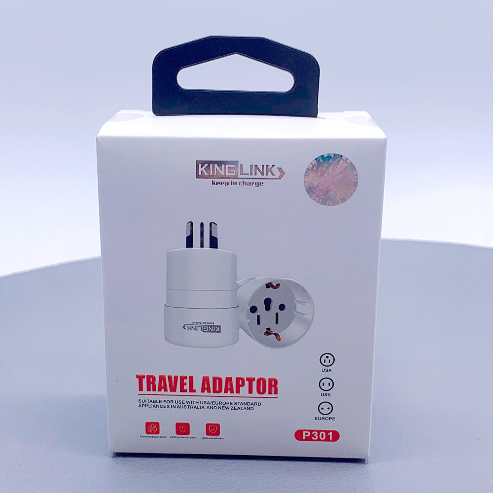 Kinglink 3 Pin Travel Adapter P302 MultiPlug For Convinent Accessories Charging