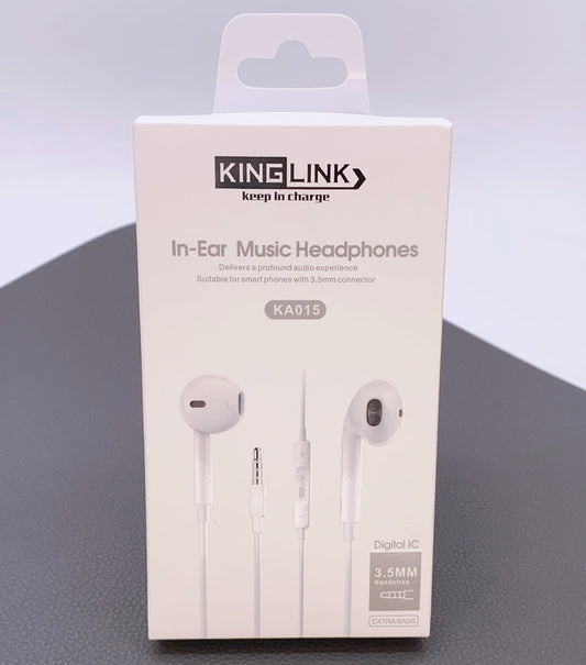 For Apple iPhone Series & Andriod Phones Kinglink 3.5mm Wired Earphone