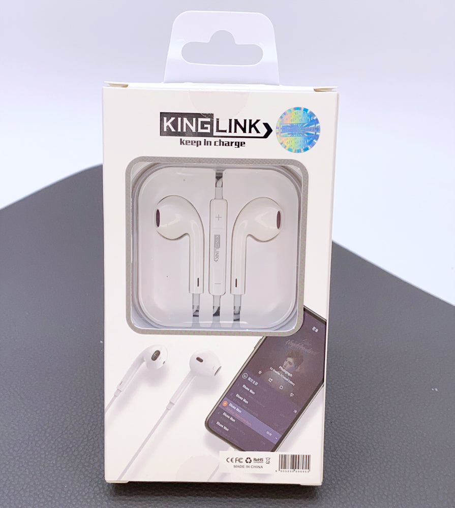 For Apple iPhone Series & Andriod Phones Kinglink 3.5mm Wired Earphone