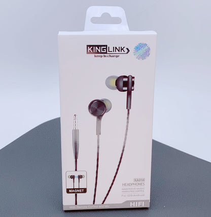 For Apple iPhone Series & Andriod Phones Kinglink 3.5mm Wired Earphone