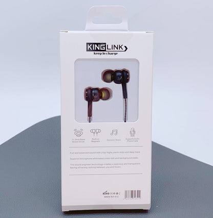 For Apple iPhone Series & Andriod Phones Kinglink 3.5mm Wired Earphone