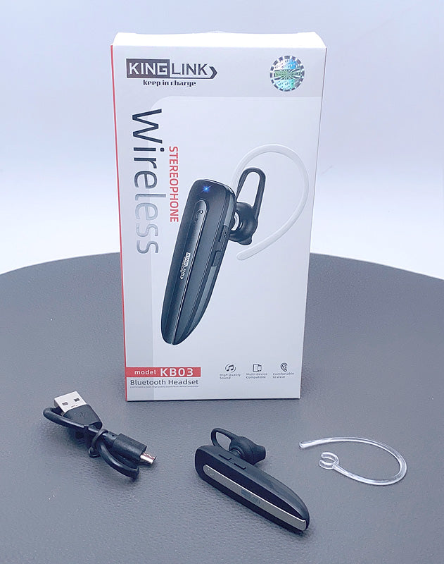 Kinglink Bluetooth Wireless Headset Earphone KB03 For Convinent Call Functions.