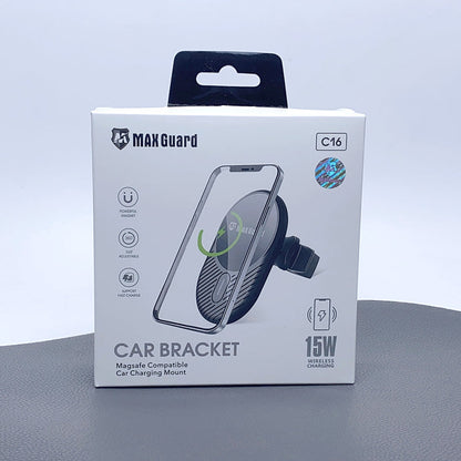 Wireless Magnetic Car Charger Maxguard 15W Magsafe Car Holder