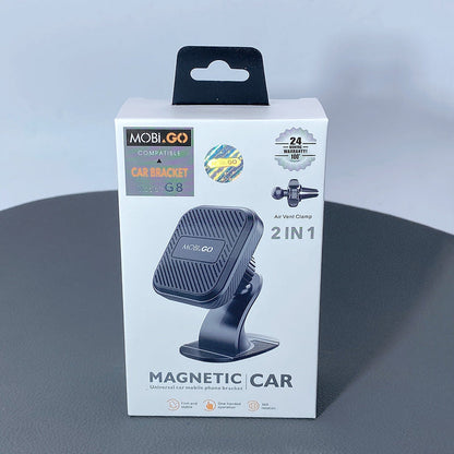 Universal Rigid Mobigo 2 In 1 360 rotating Magnetic Air Vent Clamp Car Holder