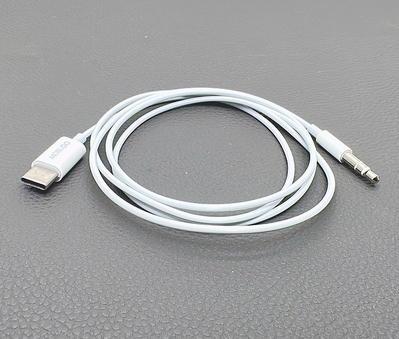 AUX Cable Mobigo 1m Type-C To 3.5mm Adapter (Digital IC Support Most Type C Devices)