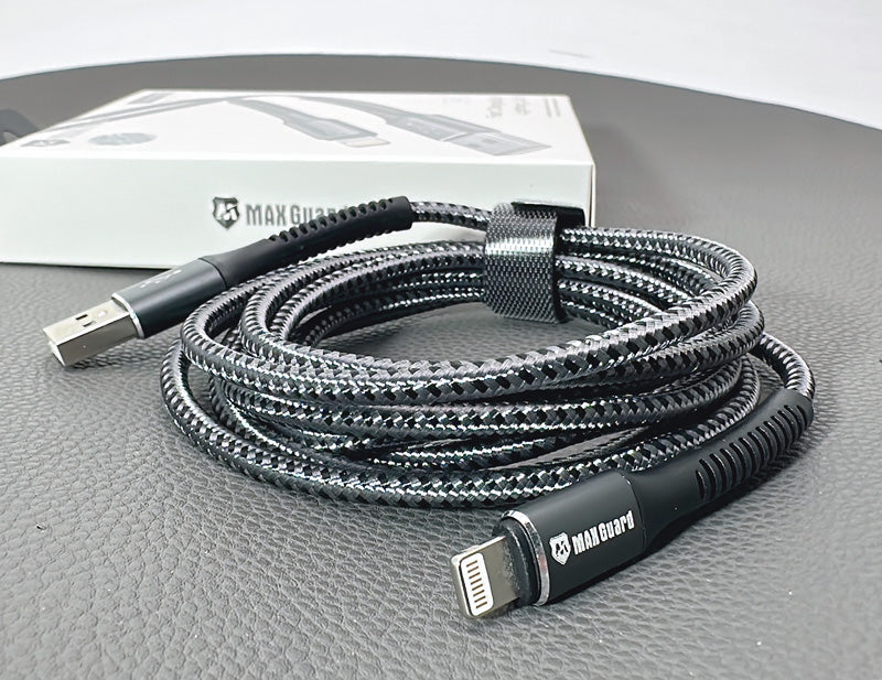 Charging cable Maxguard 2M 65w USB-A To Lightening Braided Cable