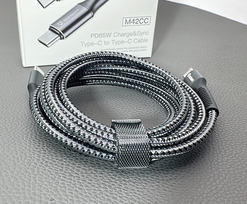 Charging cable Maxguard 3M 65W Type-C To Type-C Braided Cable