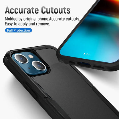 Phonix Case For iPhone 15 Pro Black Armor Durable Light Case