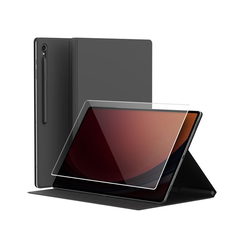 Araree Mifolio Folio Cover & Tempered Glass for Galaxy Tab S9 Black