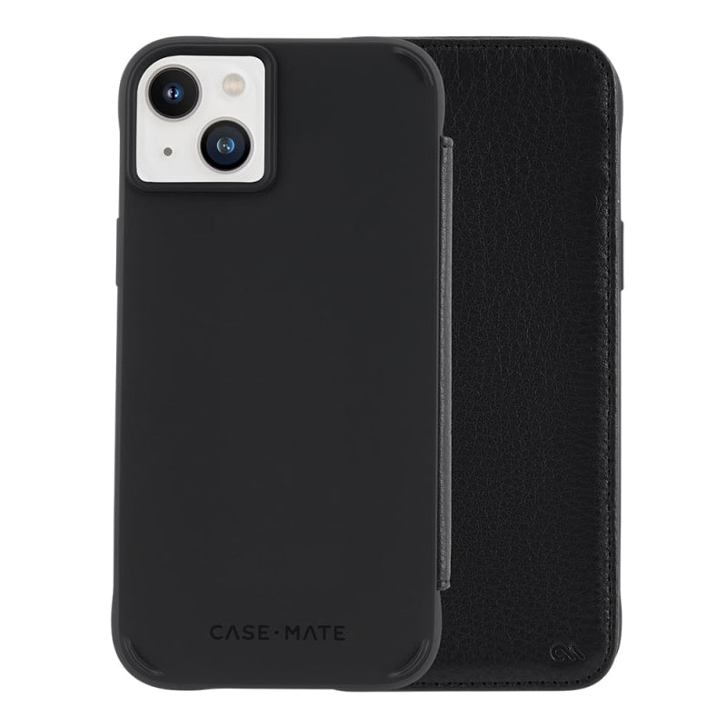 Case-Mate Wallet Folio Case - Magnetic For iPhone 14 - Black