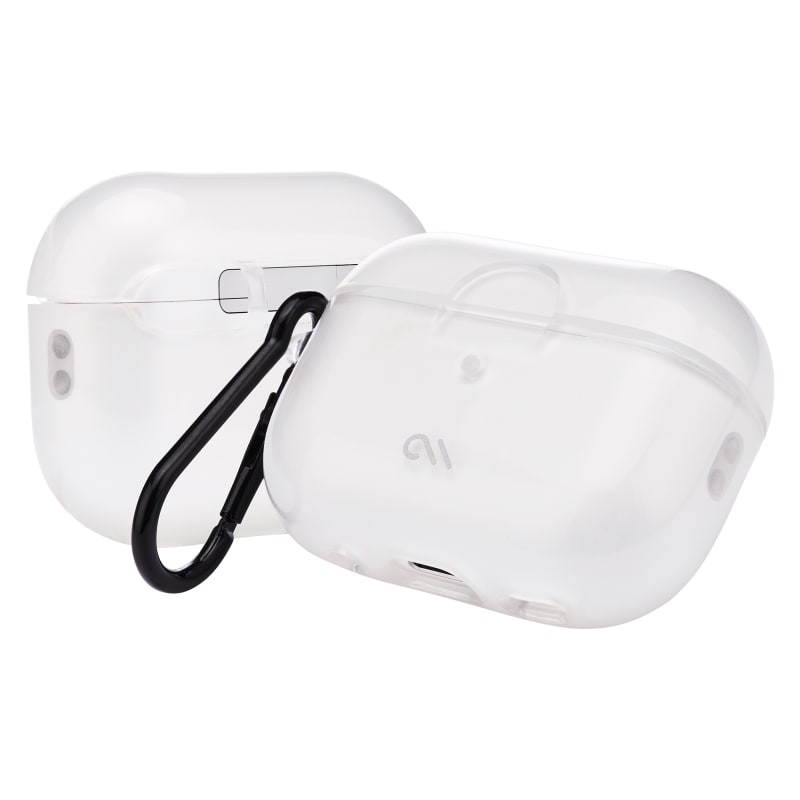 Case-Mate Tough Case with Carabiner Clip For AirPods Pro/Pro (2nd Gen) - Clear