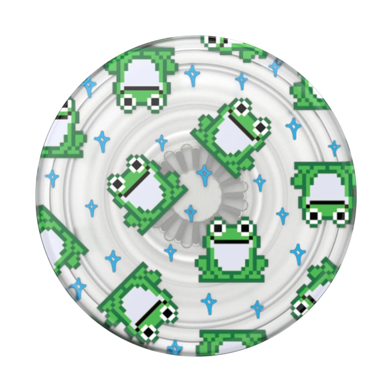 PopSockets PopGrip Plant (Gen2) Translucent 8 Bit Frogs