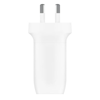 Belkin BoostCharge PRO Dual USB-C Wall Charger with PPS 60W - White