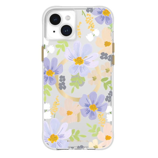 Case-Mate Rifle Paper Magnetic Case For iPhone 15 Plus - Pastel Marguerite