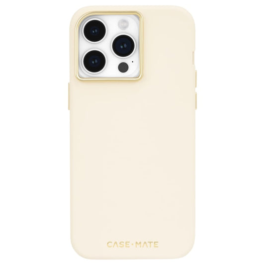 Case-Mate Silicone Magnetic Case For iPhone 15 Pro - Beige