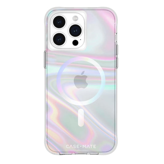 Case-Mate Soap Bubble Magnetic Case For iPhone 15 Pro Max - Iridescent