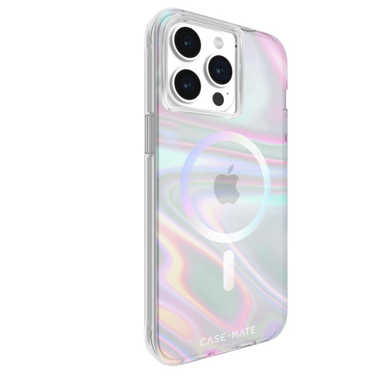 Case-Mate Soap Bubble Magnetic Case For iPhone 15 Pro - Iridescent