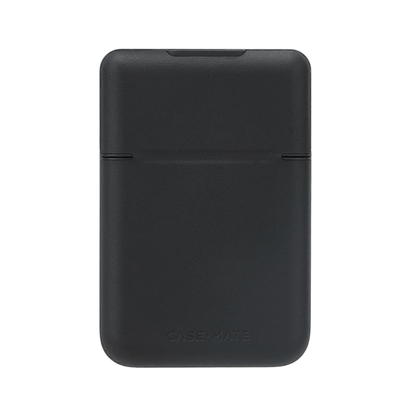 Case-Mate Magnetic Leather Flip Wallet Case For Magnetic - Black