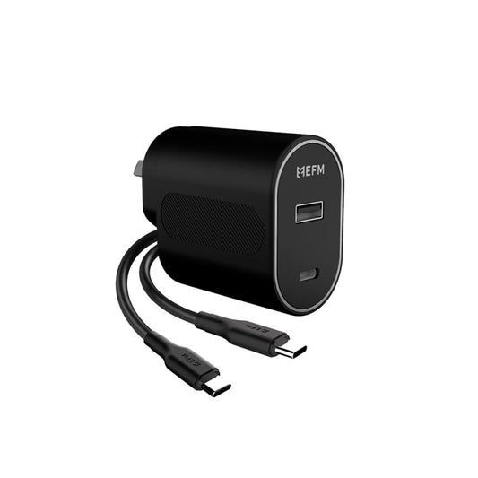 EFM 60W Dual Port Wall Charger With Type C to Lightning Cable 1M