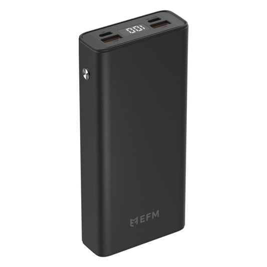 EFM 20,000mAh Digital Power Bank With 20W Output - Black