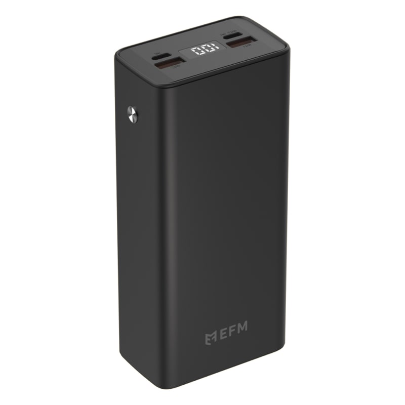 EFM 30,000mAh Digital Power Bank With 20W Output - Black