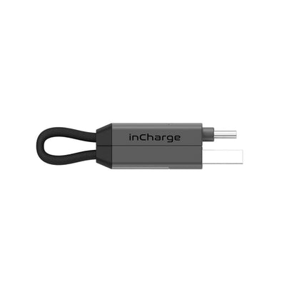 Rolling Square inCharge 6 18W 6 in 1 Keyring Cable - Mercury Grey