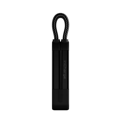 Rolling Square inCharge X 100W 6 in 1 Keyring Cable - Lava Black