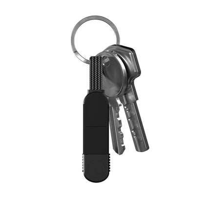 Rolling Square inCharge X 100W 6 in 1 Keyring Cable - Lava Black