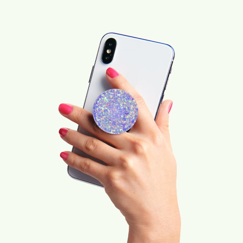 PopSockets Universal PopGrip Iridescent Confetti Ice Purple