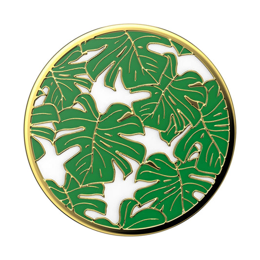 PopSockets PopGrip Enamel Monstera