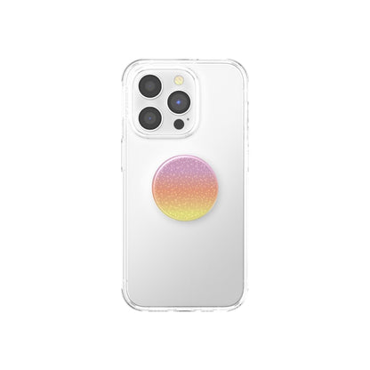 PopSockets Universal PopGrip Glitter Aura Sunrise