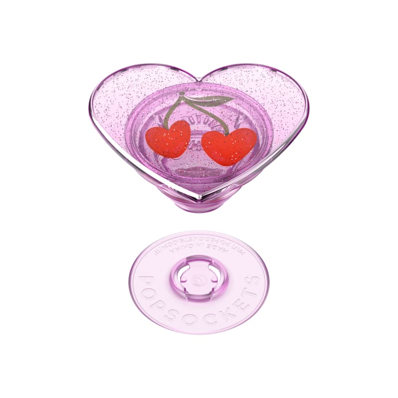 PopSockets Universal PopGrip Glitter Sugar Plum Cherry