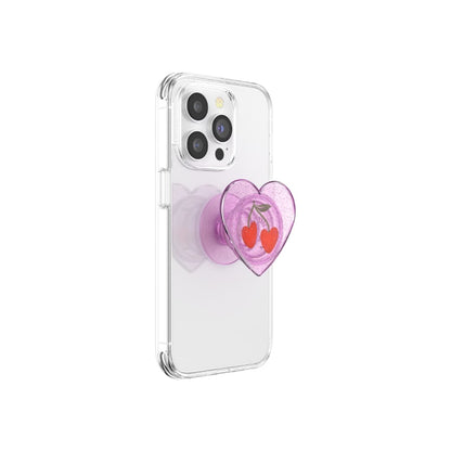 PopSockets Universal PopGrip Glitter Sugar Plum Cherry