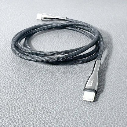 Budi 1.2m PD 65W USB C to USB C Charge Cable - Black (iPhone 15 & 16 Series Compatible)