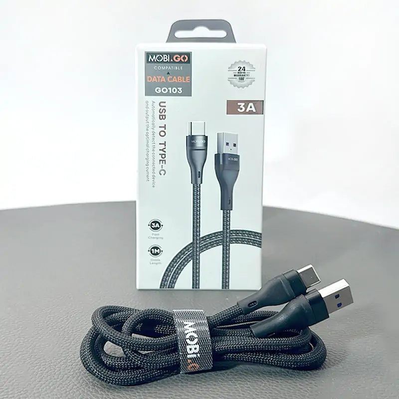 Fast Charging Mobigo 1m 65W PD USB-A To Type-C Cable