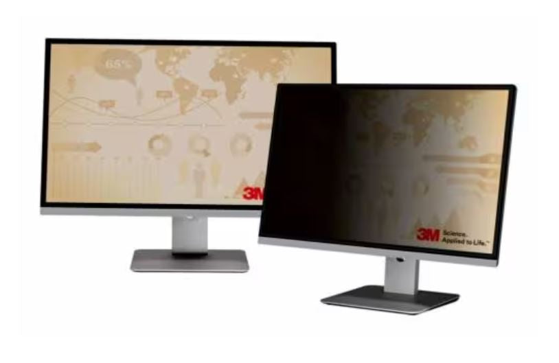 3M Privacy Filter for 27" Monitor with Large Display Attachment and Slide Mounts