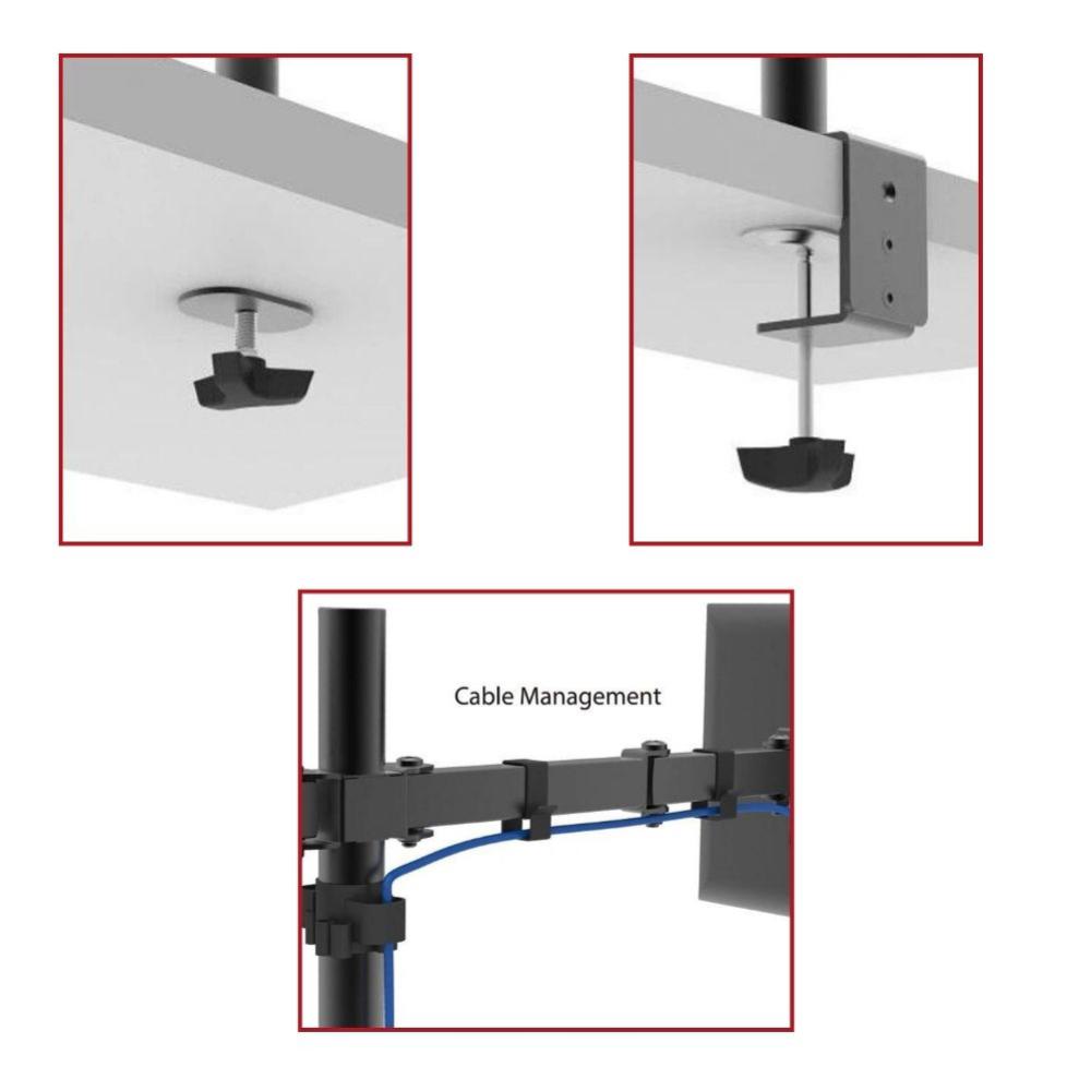 Shintaro Dual Desktop Monitor Mount