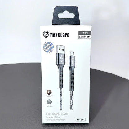 Braided Maxguard 1M PD USB-A To Miro USB Cable charging cable