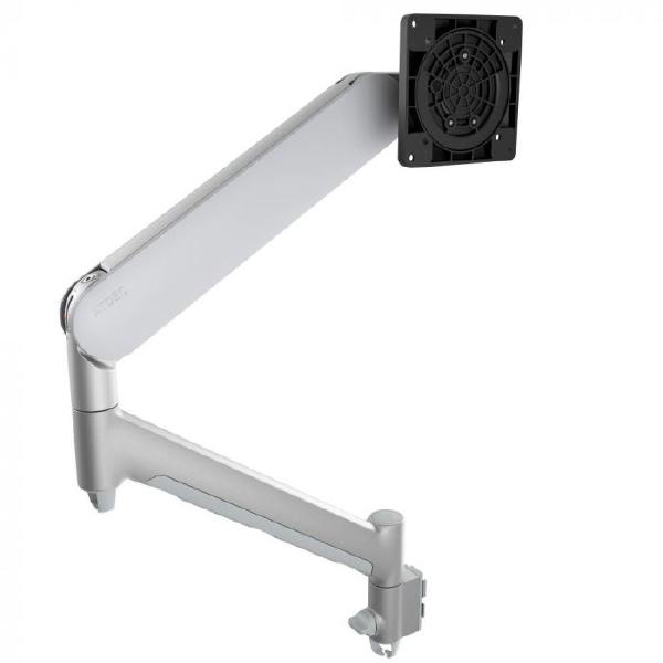 Mount Atdec AWM-ADC Dynamic Monitor Arm with Clamp / 8kg (17.6lb) Flat and Curved Screen, Silver
