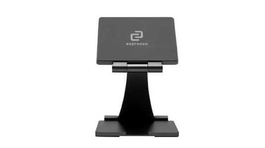 Portable Rigid espresso Displays Stand for monitors and tablets with adjustable hinge