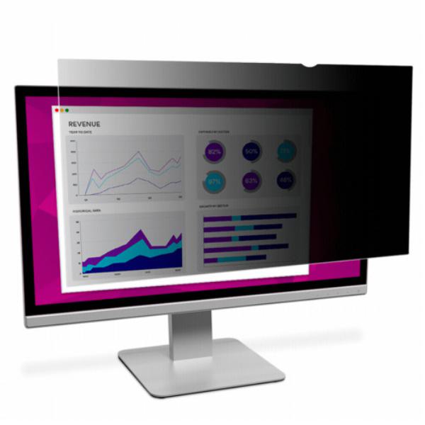 3M High Clarity Privacy Filter for 27" Monitor with Large Display Attachment and Slide Mounts