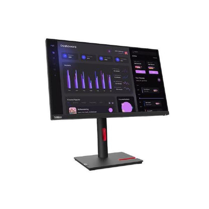 Lenovo Monitor ThinkVision T24i-30 -63CFMAR1AU- 23.8" IPS FHD/1920x1080/4ms/VGA, DP, HDMI/USB3.2/Tilt, Swivel, Pivot, HAS/3YR (Replaces 62B0MAR1AU)