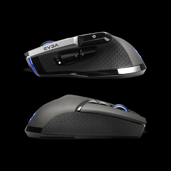 For Gaming EVGA X17 Mouse, Wired, Grey, Customizable, 16,000 DPI, 5 Profiles, 10 Buttons, Ergonomic 903-W1-17GR-K3