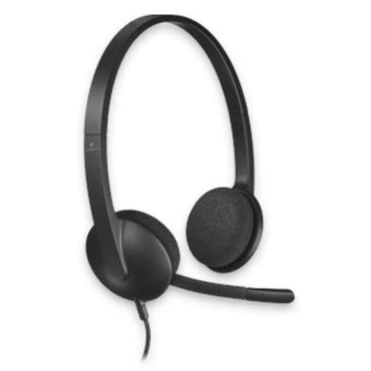 For multimedia Logitech Wired USB Headset H340, Black, Noise Cancelling MIC, 1.8m Cable