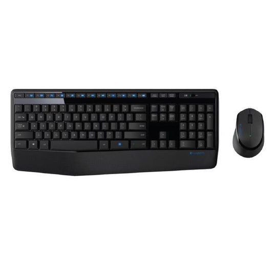 Portable Light weight Logitech Wireless Keyboard & Mouse Combo, MK345, Black, USB Receiver