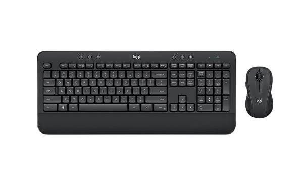 Reliable High accuracy Logitech Wireless Keyboard & Mouse Combo, MK545, Black, USB Receiver, (combo powered by 4x AA, included)