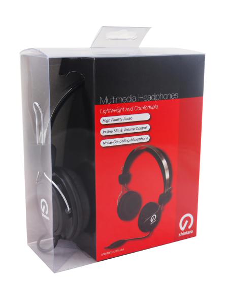 Headphone Shintaro Stereo Headset with Inline Microphone with Audio Jack